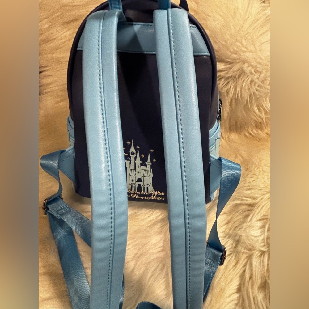 Loungefly Cinderella Castle Glow Mini Backpack NWOT - Picture 2 of 12